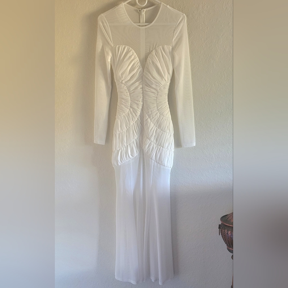 Anthropologie Maxi Dress. Misha Ivory Talitha Evening. Sz Small NWT. - Picture 4 of 16